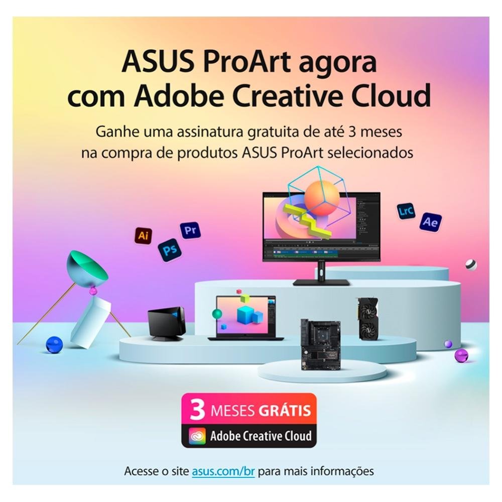 Monitor Profissional Asus ProArt 24.1' IPS, Full HD, 100%sRGB, Calman Certified, HDMI/DisplayPort, ProArt Preset/ProArt Palette - PA248QV Monitor Profissional Asus ProArt 24.1' IPS, Full HD, 100%sRGB, Calman Certified, HDMI/DisplayPort, ProArt Preset/ProArt Palette - PA248QV