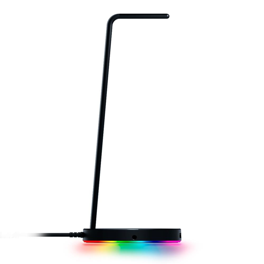 Imagem 2 de 5 do produto Suporte para Headset Gamer Razer Station V2, Surround Sound 7.1, Chroma, 2 Portas USB 3.1 - RC21-01510100-R3U1