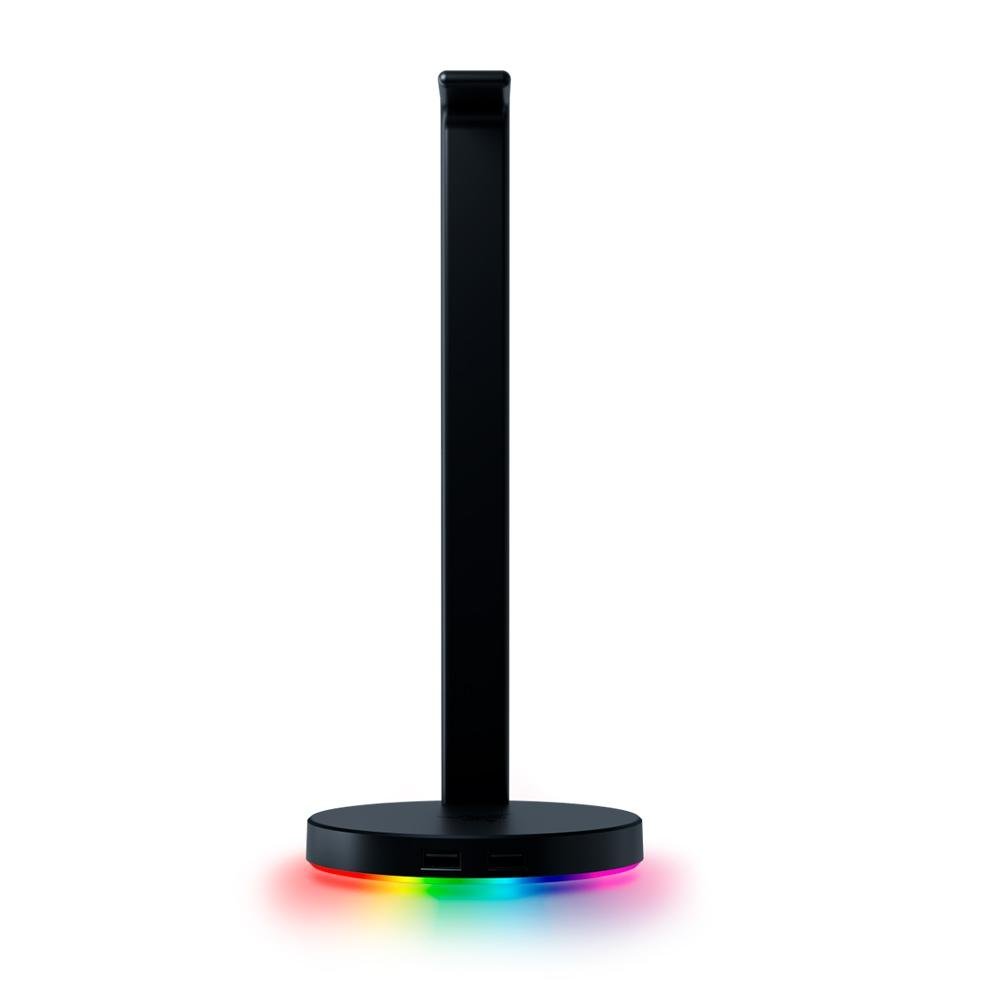 Imagem 3 de 5 do produto Suporte para Headset Gamer Razer Station V2, Surround Sound 7.1, Chroma, 2 Portas USB 3.1 - RC21-01510100-R3U1