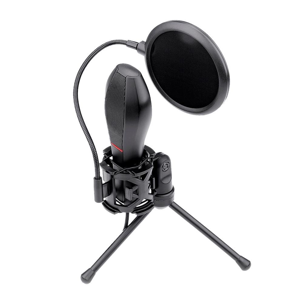 Microfone Gamer e Streamer Redragon Quasar 2, USB, Preto - GM200-1