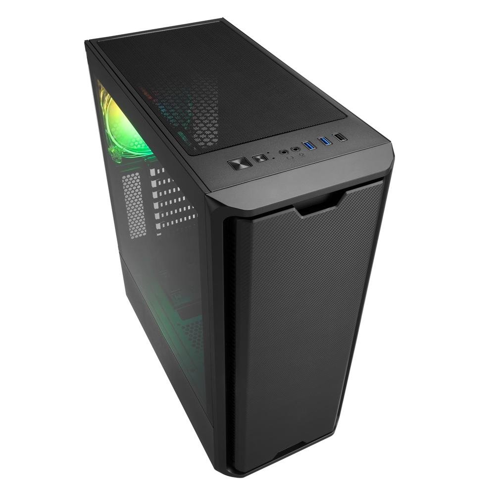 Gabinete Gamer Sharkoon SK3 RGB, Mid Tower, 2x Cooler Fan (1x Frontal, 1x Traseira), Lateral em Vidro Temperado - SK3RGB