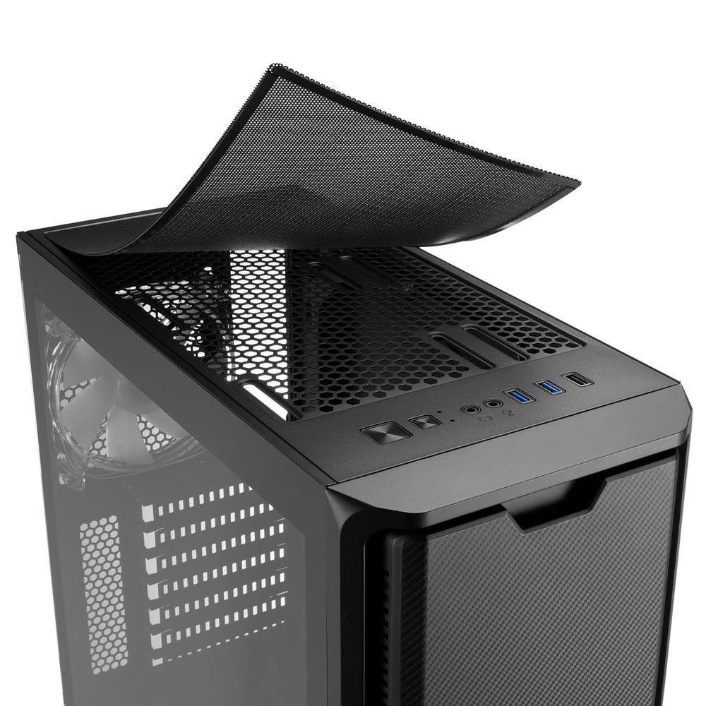 Imagem 8 de 8 do produto Gabinete Gamer Sharkoon SK3 RGB, Mid Tower, 2x Cooler Fan (1x Frontal, 1x Traseira), Lateral em Vidro Temperado - SK3RGB