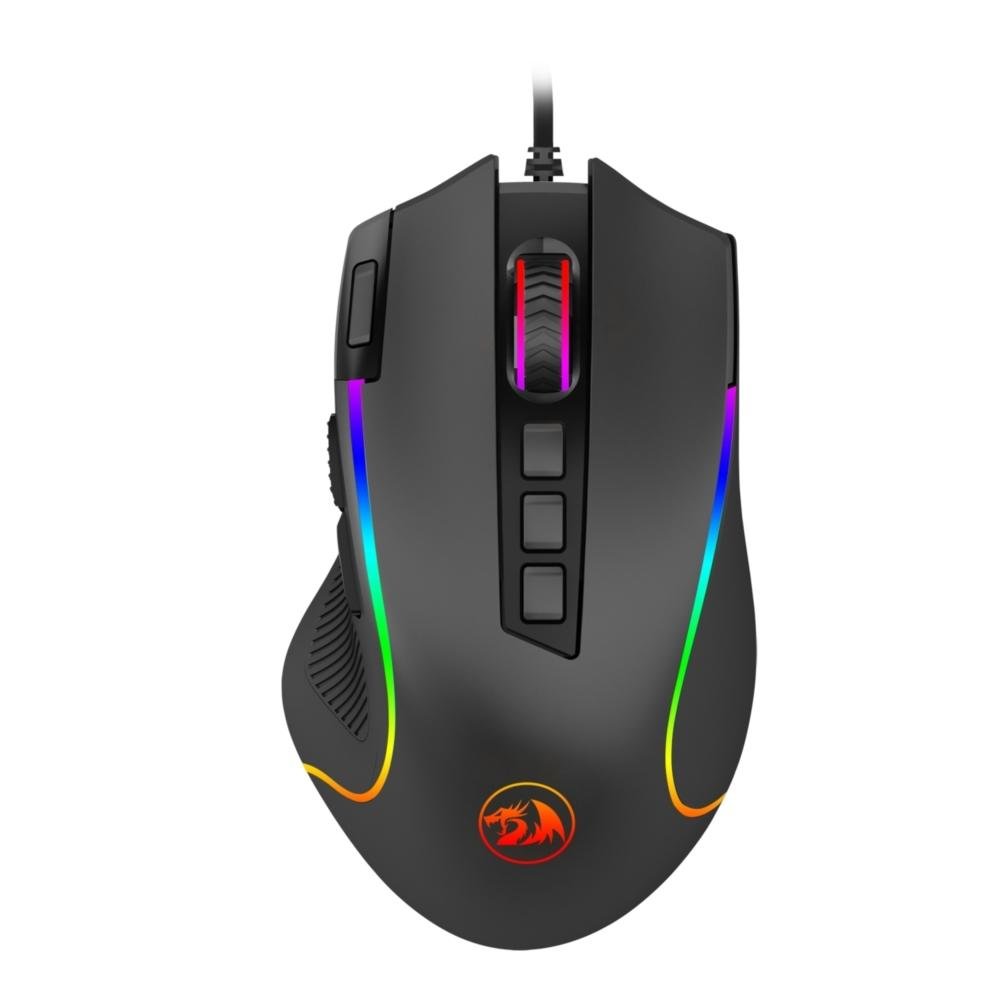 Imagem 3 de 7 do produto Mouse Gamer Redragon Predator, Chroma RGB, 8000DPI, 9 Botões, Preto - M612