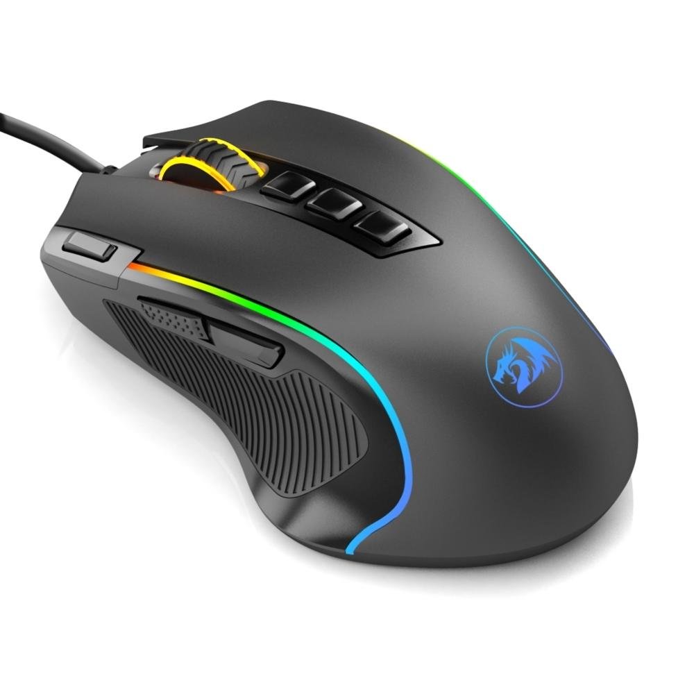 Imagem 6 de 7 do produto Mouse Gamer Redragon Predator, Chroma RGB, 8000DPI, 9 Botões, Preto - M612