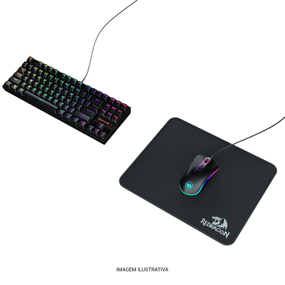 Mousepad Gamer Redragon Flicker, Médio (320x270mm), Speed - P030 - view 6