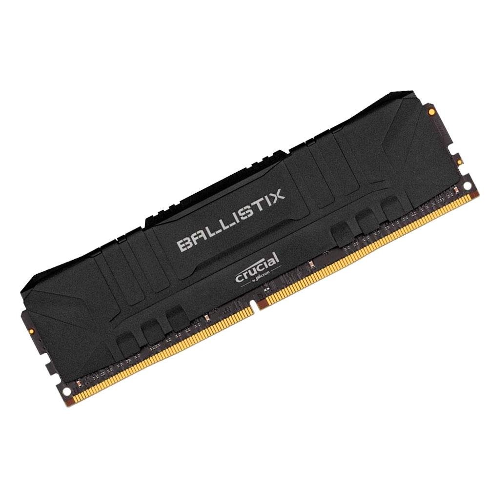 Memória RAM Crucial Ballistix, 8GB, DDR4, 3000MHz, CL15, Preto - BL8G30C15U4B