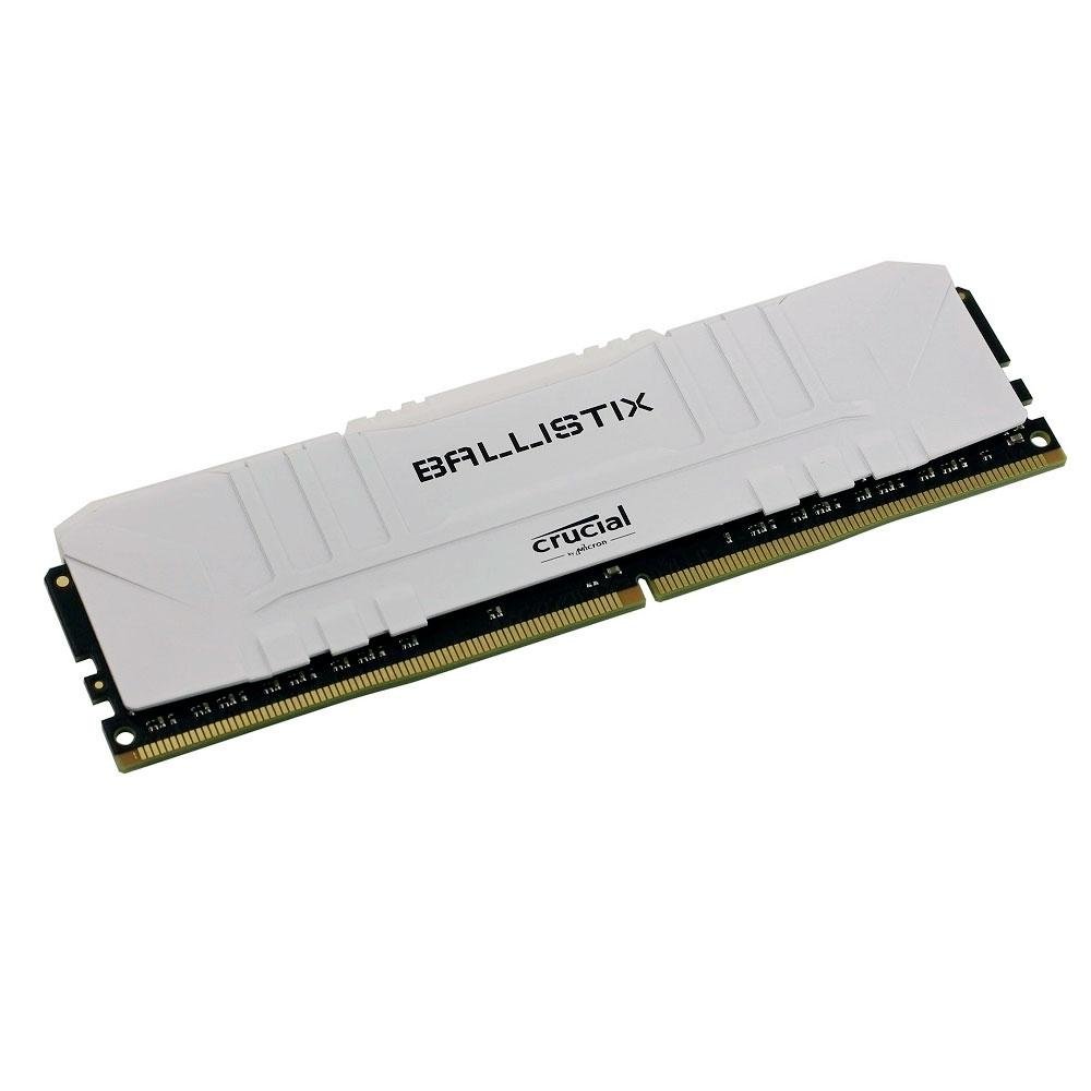 Imagem 2 de 3 do produto Memória RAM Crucial Ballistix, 8GB, DDR4, 3000MHz, CL15, Branco - BL8G30C15U4W