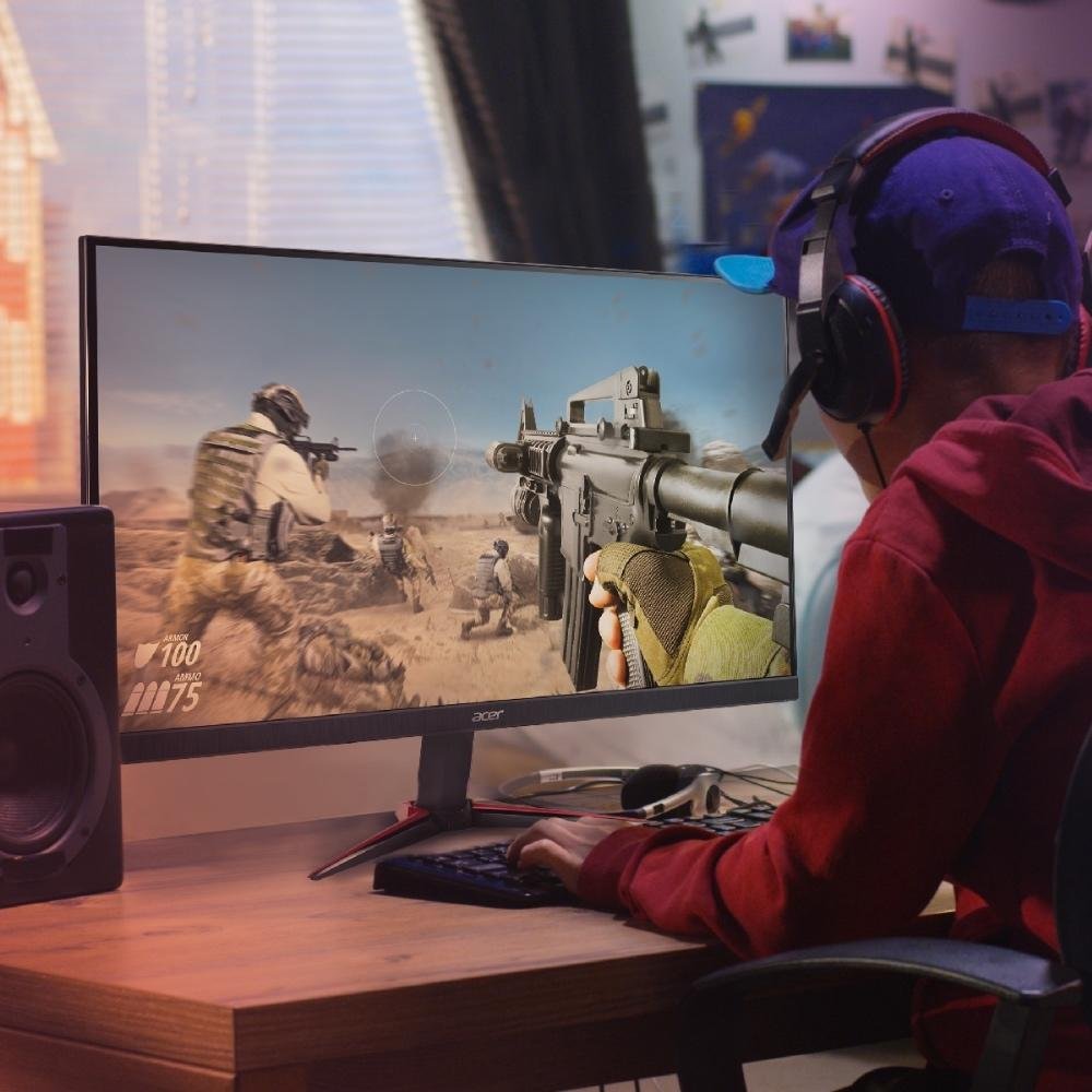 Monitor Gamer Acer Nitro 27' IPS, 165 Hz, Full HD, 1ms, FreeSync Premium, HDR 10, 98% sRGB, HDMI/DisplayPort, VESA, Som Integrado - VG270 S Monitor Gamer Acer Nitro 27' IPS, 165 Hz, Full HD, 1ms, FreeSync Premium, HDR 10, 98% sRGB, HDMI/DisplayPort, VESA, Som Integrado - VG270 S