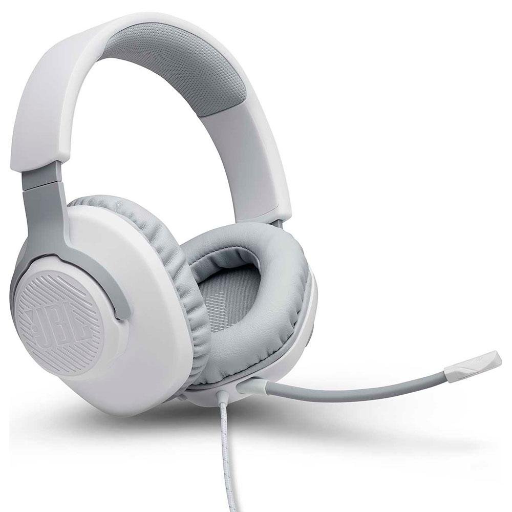 Headset Gamer JBL Quantum 100, Drivers 40mm, Branco - 28913225 Headset Gamer JBL Quantum 100, Drivers 40mm, Branco - 28913225