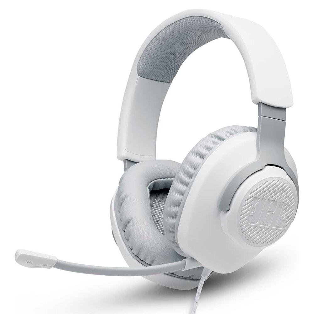 Headset Gamer JBL Quantum 100, Drivers 40mm, Branco - 28913225 Headset Gamer JBL Quantum 100, Drivers 40mm, Branco - 28913225