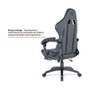 Cadeira Gamer Husky Tempest 700, Até 145kg, Almofadas, Reclinável 150º, PU, Descanso para Pés, Preta - HCG700PT