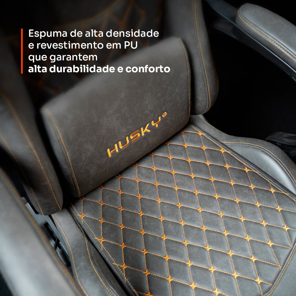 Cadeira Gamer Balão.info Tempest 700, Até 145kg, Almofadas, Reclinável 150º, PU, Descanso para Pés, Cinza - HCG700CZ - view 4