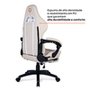 Cadeira Gamer Husky Tempest 700, Até 145kg, Almofadas, Reclinável 150º, PU, Descanso para Pés, Branca - HCG700BR