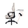 Cadeira Gamer Husky Tempest 700, Até 145kg, Almofadas, Reclinável 150º, PU, Descanso para Pés, Branca - HCG700BR