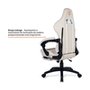 Cadeira Gamer Husky Tempest 700, Até 145kg, Almofadas, Reclinável 150º, PU, Descanso para Pés, Branca - HCG700BR