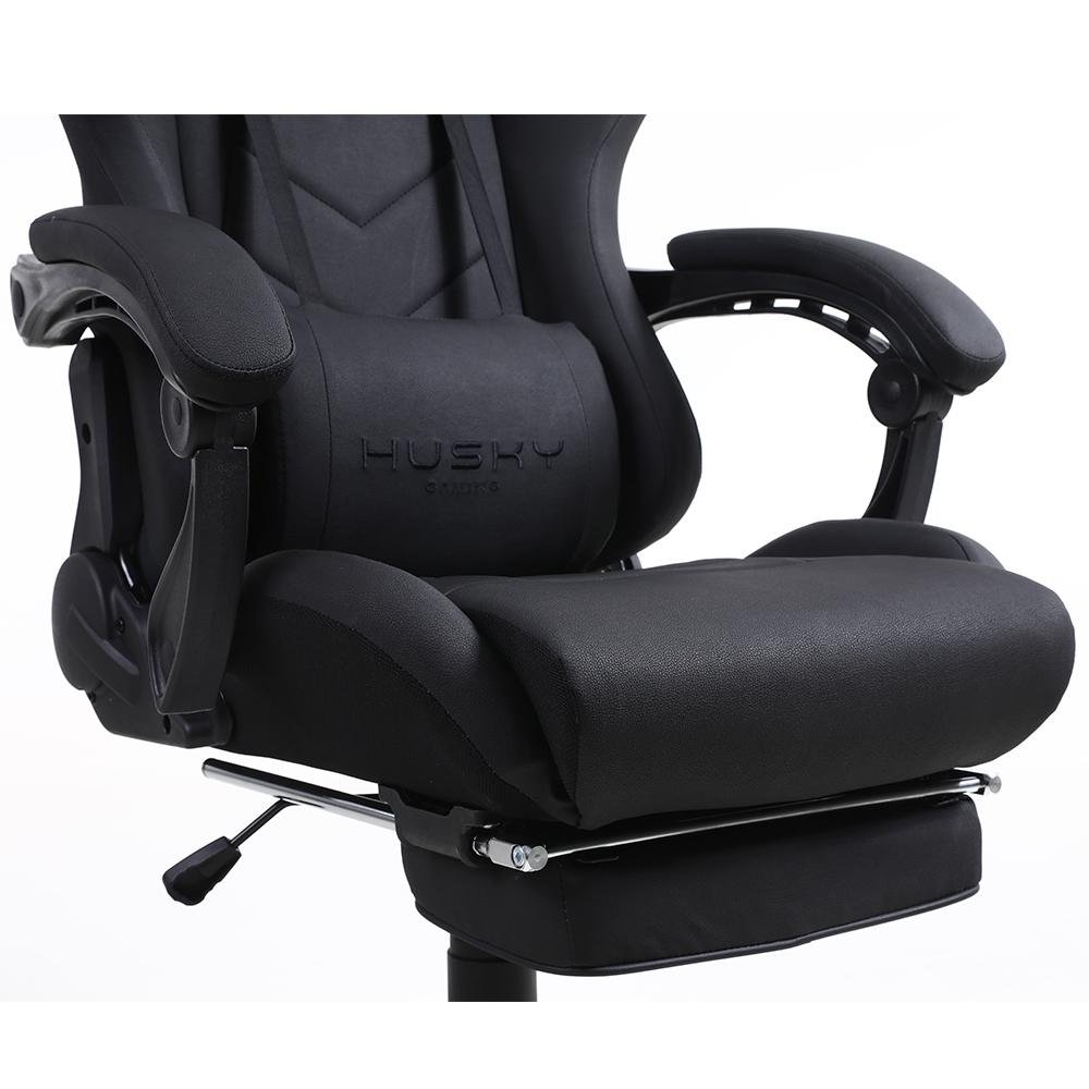 Cadeira Gamer Husky Gaming Tempest 500, Preto, Com Almofadas, Descanso Para Pernas Retrátil, Reclinável - HGMA078 Cadeira Gamer Husky Gaming Tempest 500, Preto, Com Almofadas, Descanso Para Pernas Retrátil, Reclinável - HGMA078