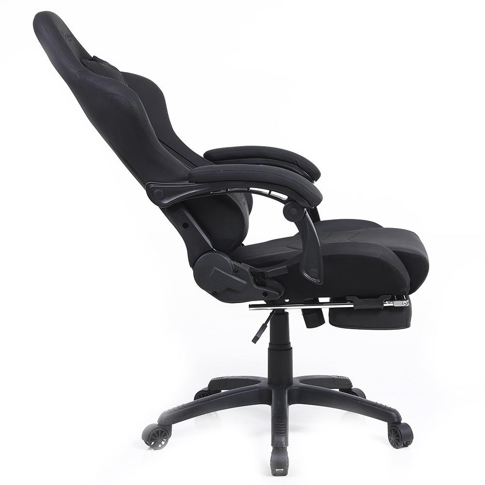 Imagem 9 de 11 do produto Cadeira Gamer Husky Gaming Tempest 500, Preto, Com Almofadas, Descanso Para Pernas Retrátil, Reclinável - HGMA078
