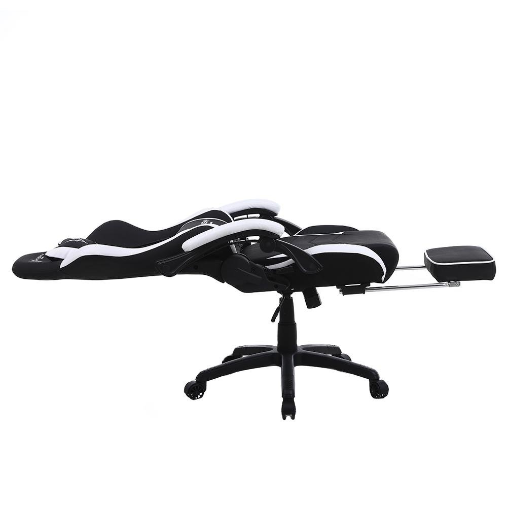Cadeira Gamer Husky Gaming Tempest 500, Preto e Branco, Com Almofadas, Descanso Para Pernas Retrátil, Reclinável - HGMA082 Cadeira Gamer Husky Gaming Tempest 500, Preto e Branco, Com Almofadas, Descanso Para Pernas Retrátil, Reclinável - HGMA082