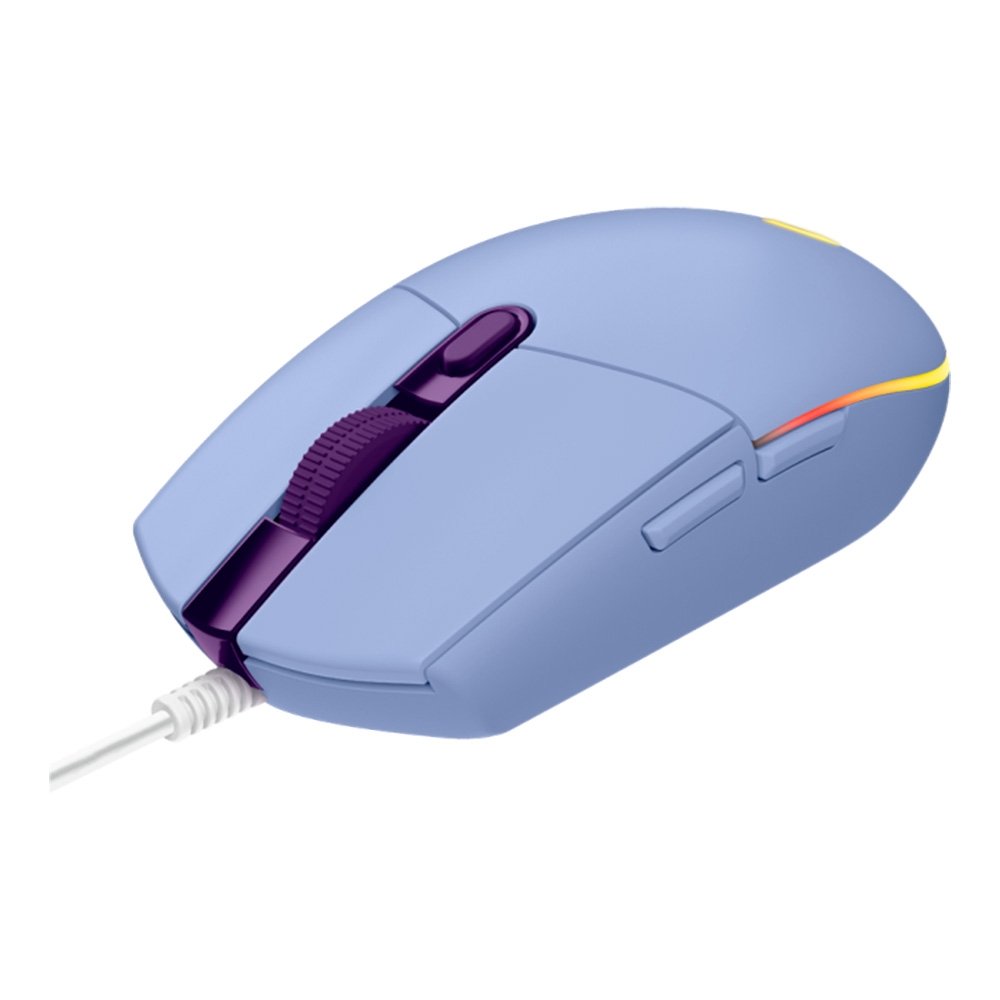 Mouse Gamer Logitech G203 LIGHTSYNC RGB, Efeito de Ondas de Cores, 6 Botões Programáveis e Até 8.000 DPI, Lilás - 910-005852 - view 2