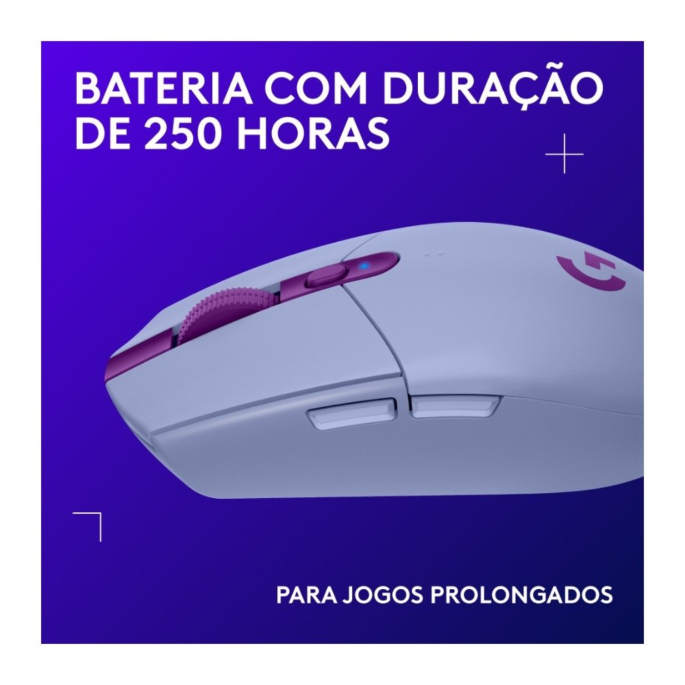 Mouse Gamer Sem Fio ( Balão.info), 6 Botões, 12.000 DPI, Lilás - 910-( Balão.info - view 4
