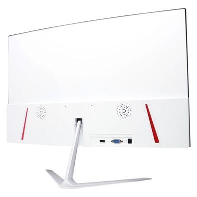 Monitor com tela branca em branco jogos em casa simulação de