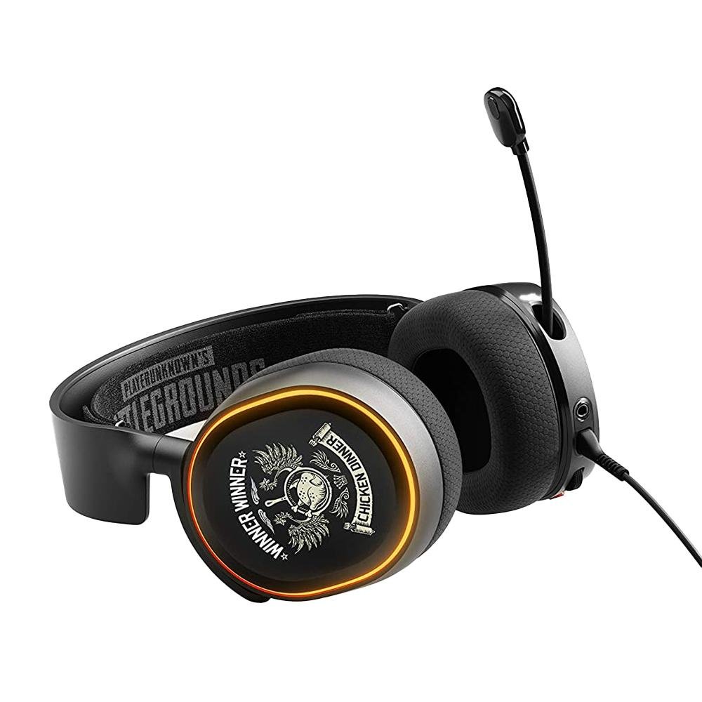 ヘッドホン Steelseries Arctis 5 PUBG Edition Headset Gamer SteelSeries Arctis 5 PUBG Edition, Som DTS