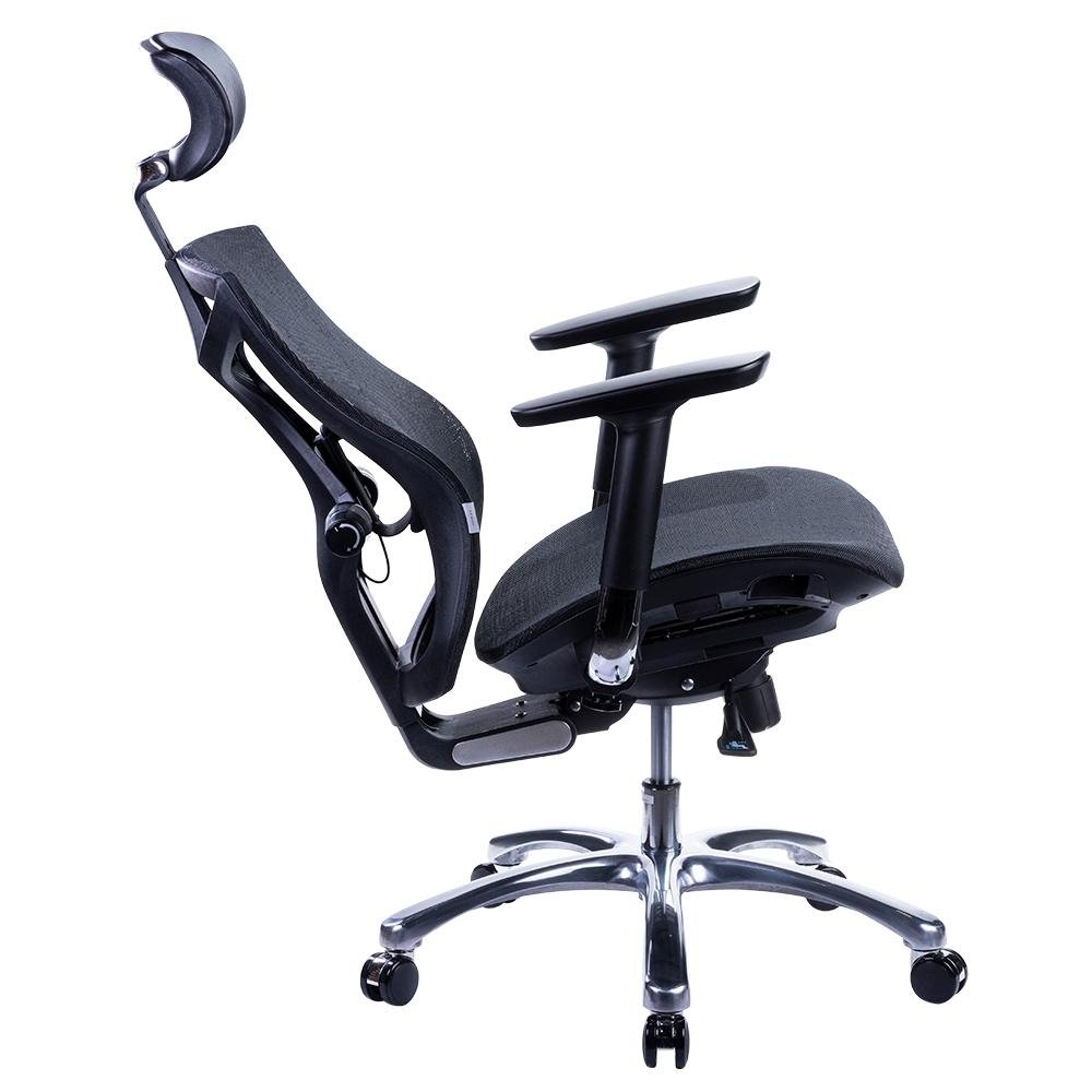 Imagem 3 de 8 do produto Cadeira Office Husky 700, Preto, Encosto de Cabeça 2D, Encosto de Braço 4D, Reclinável com Sistema Frog - HTCD011