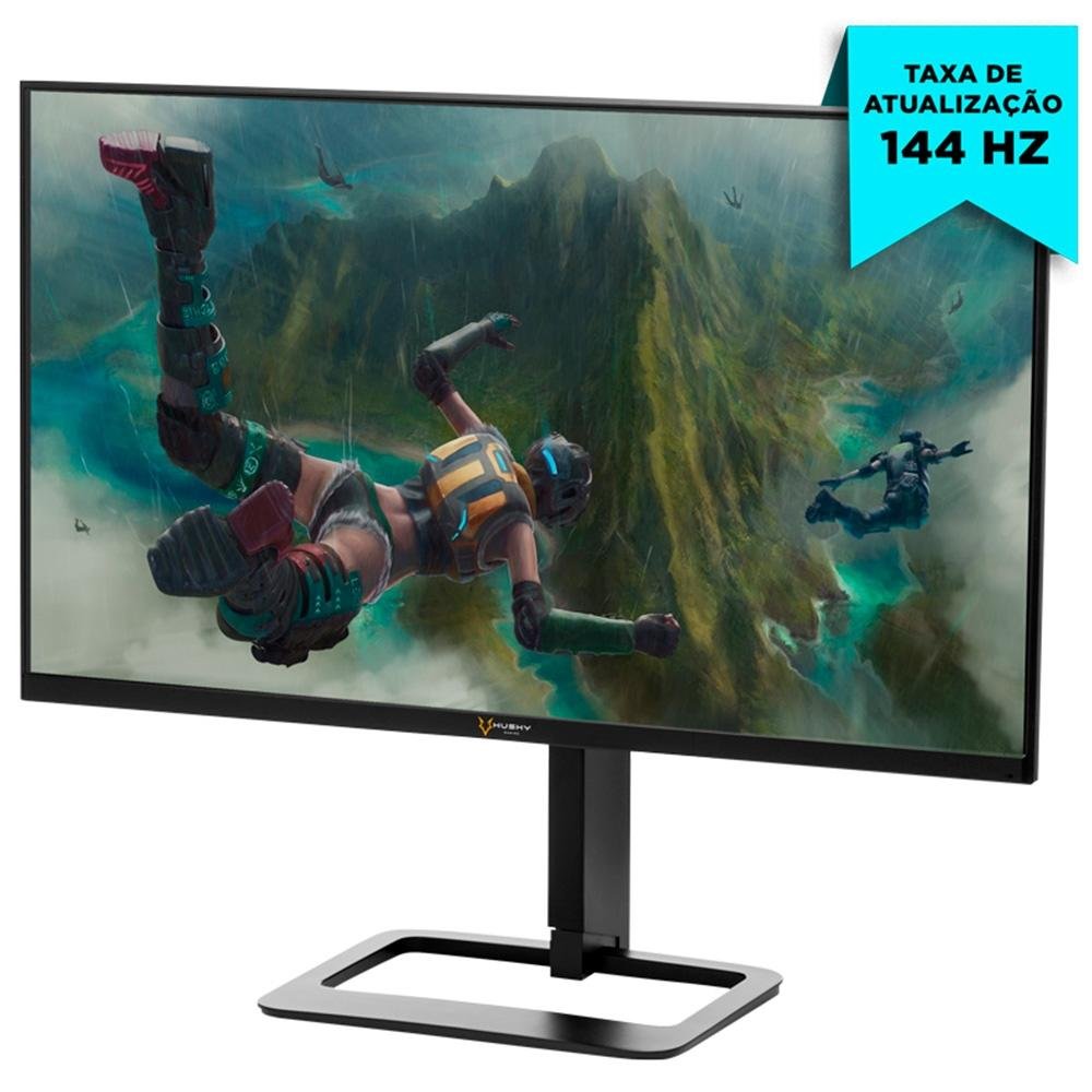 Monitor Gamer Husky Avalanche 27", Wide, 144Hz, Full HD, 1ms, IPS, DisplayPort e HDMI, Adaptive Sync, Som Integrado, Preto - HGMT004 Monitor Gamer Husky Avalanche 27", Wide, 144Hz, Full HD, 1ms, IPS, DisplayPort e HDMI, Adaptive Sync, Som Integrado, Preto - HGMT004
