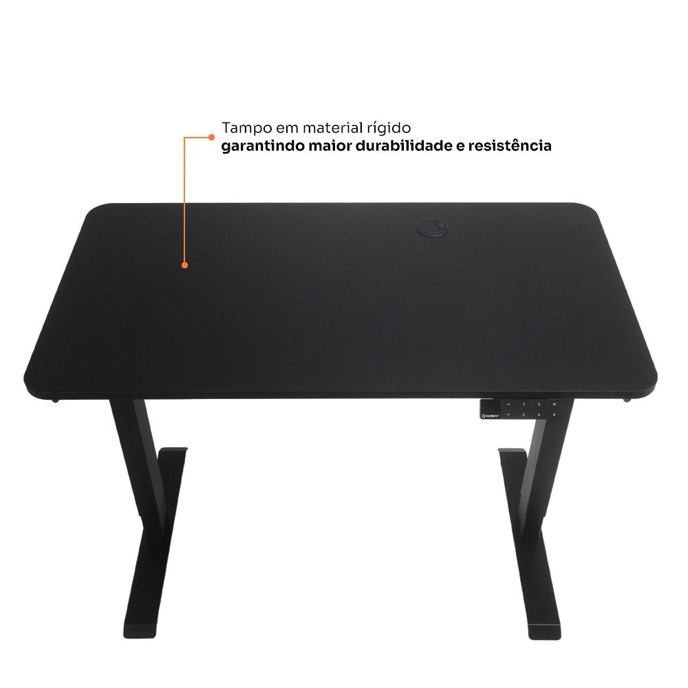 Mesa Office Balão.info Zenith 900 PRO - Regulagem Elétrica de Altura, Alerta Ergonômico, 4 Memórias, Antiesmagamento, Preta - HDO900PT - view 9
