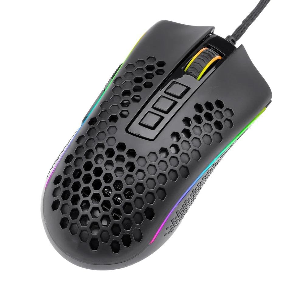 Imagem 2 de 8 do produto Mouse Gamer Redragon Storm RGB, 12400DPI, 7 Botões, Preto - M808-RGB