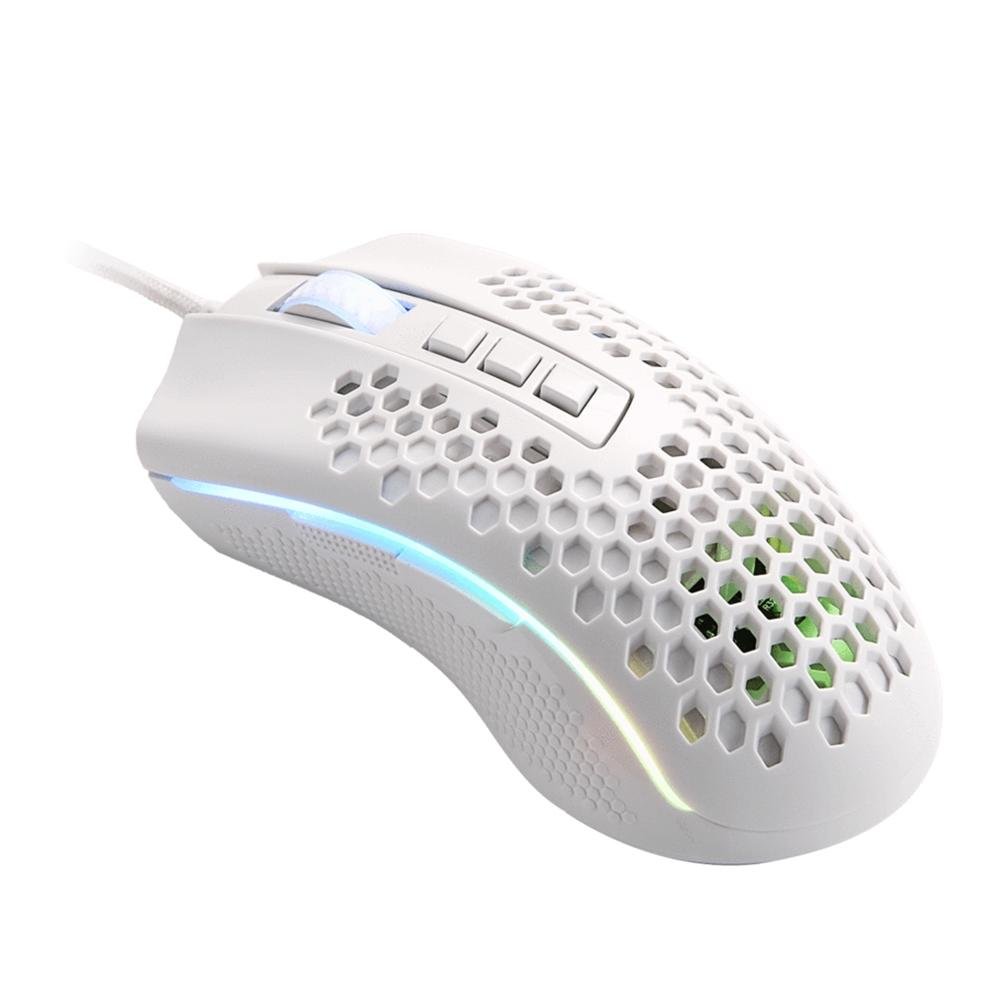 Mouse Gamer Redragon Storm Lunar White RGB, 12400DPI, 7 Botões, Branco - M808W-RGB Mouse Gamer Redragon Storm Lunar White RGB, 12400DPI, 7 Botões, Branco - M808W-RGB