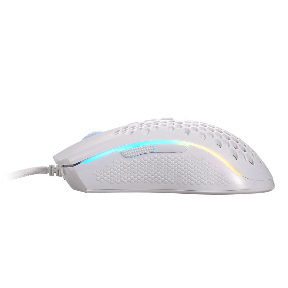 Mouse Gamer Redragon Storm Lunar White RGB, 12400DPI, 7 Botões, Branco - M808W-RGB Mouse Gamer Redragon Storm Lunar White RGB, 12400DPI, 7 Botões, Branco - M808W-RGB
