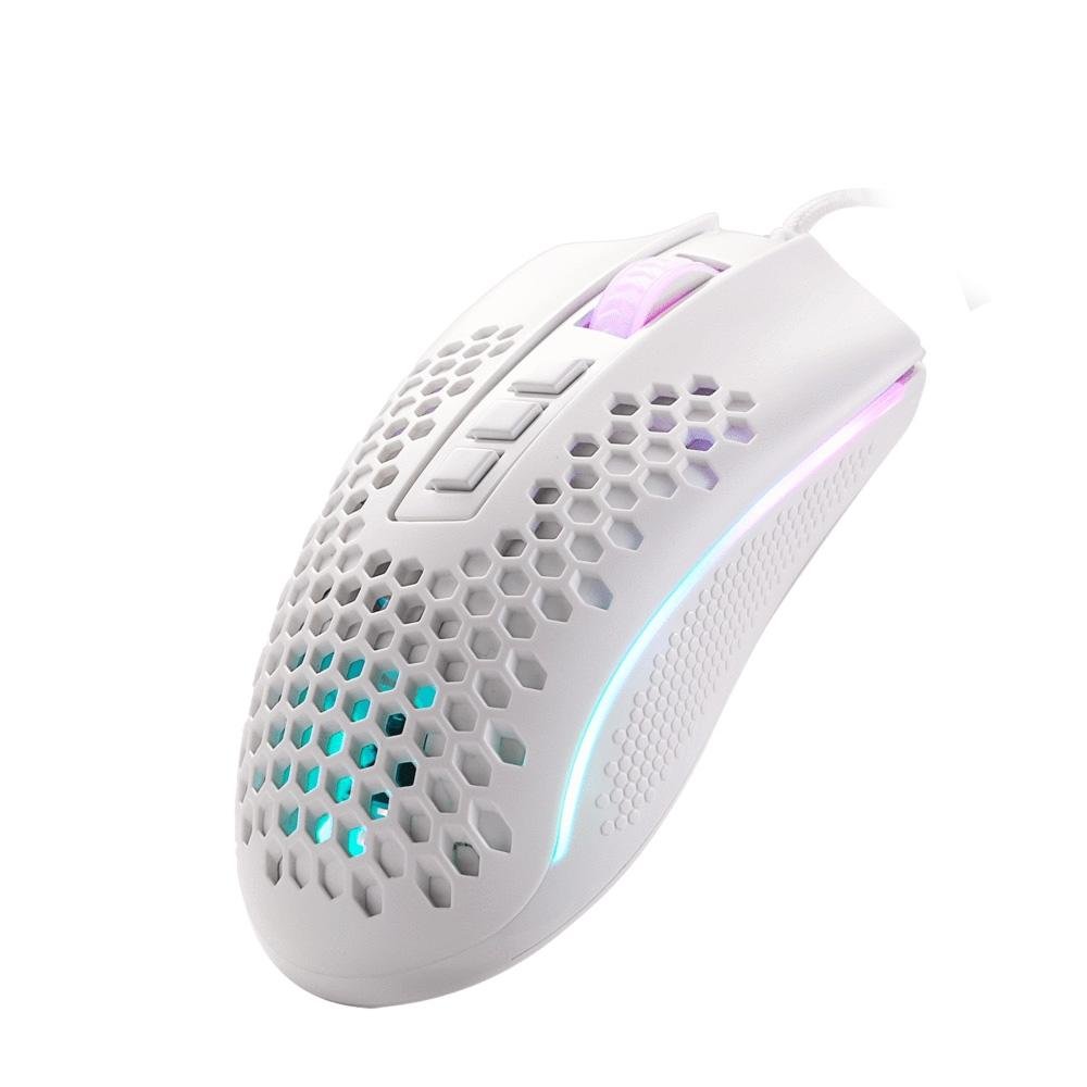 Mouse Gamer Redragon Storm Lunar White RGB, 12400DPI, 7 Botões, Branco - M808W-RGB Mouse Gamer Redragon Storm Lunar White RGB, 12400DPI, 7 Botões, Branco - M808W-RGB