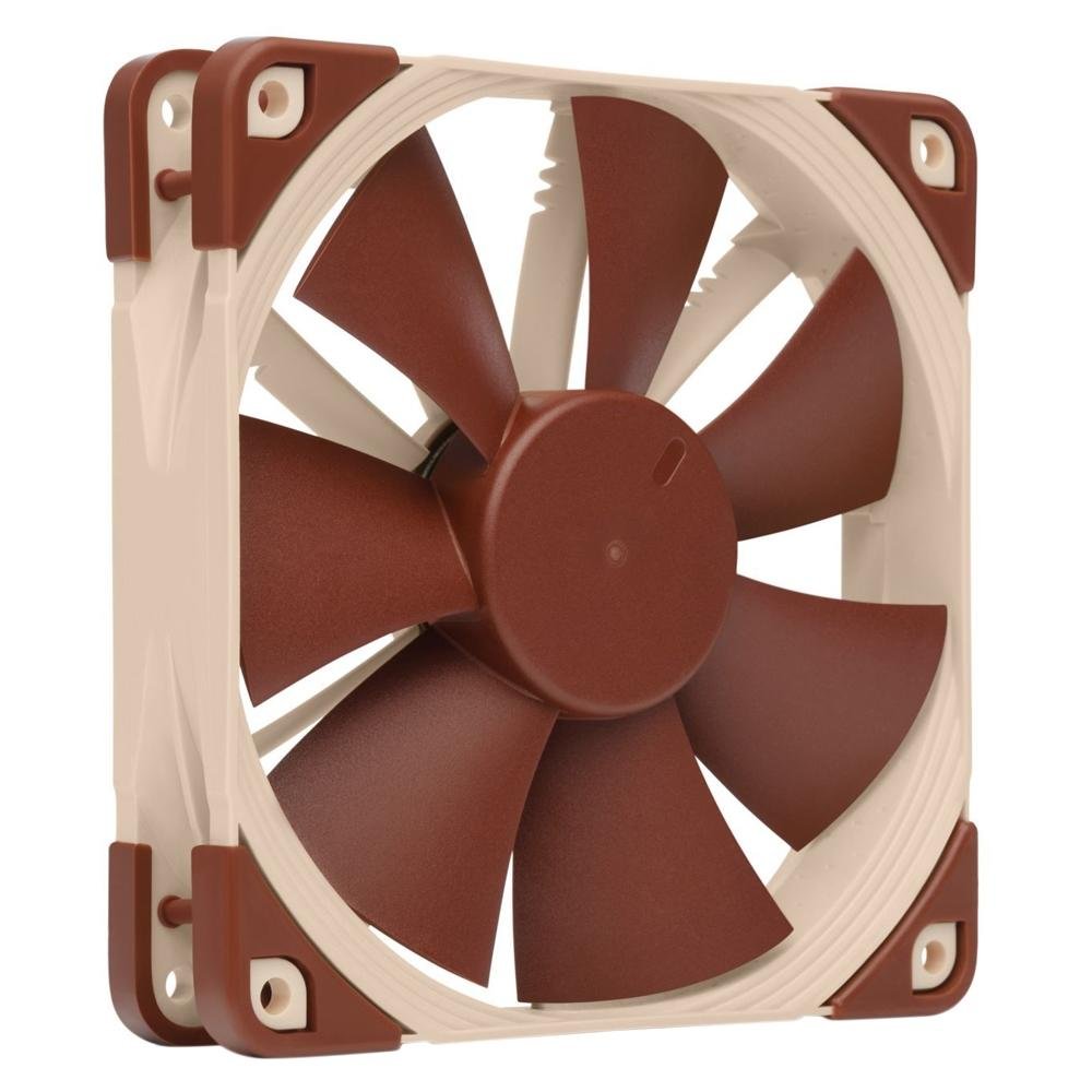 Imagem 3 de 5 do produto Ventoinha Noctua, 120mm, Marrom  - NF-F12-PWM