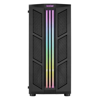 Gabinete com alto desempenho com painel lateral em vidro temperado para mostrar o interior de seu equipamento. Apresentando um design arrojado do pain