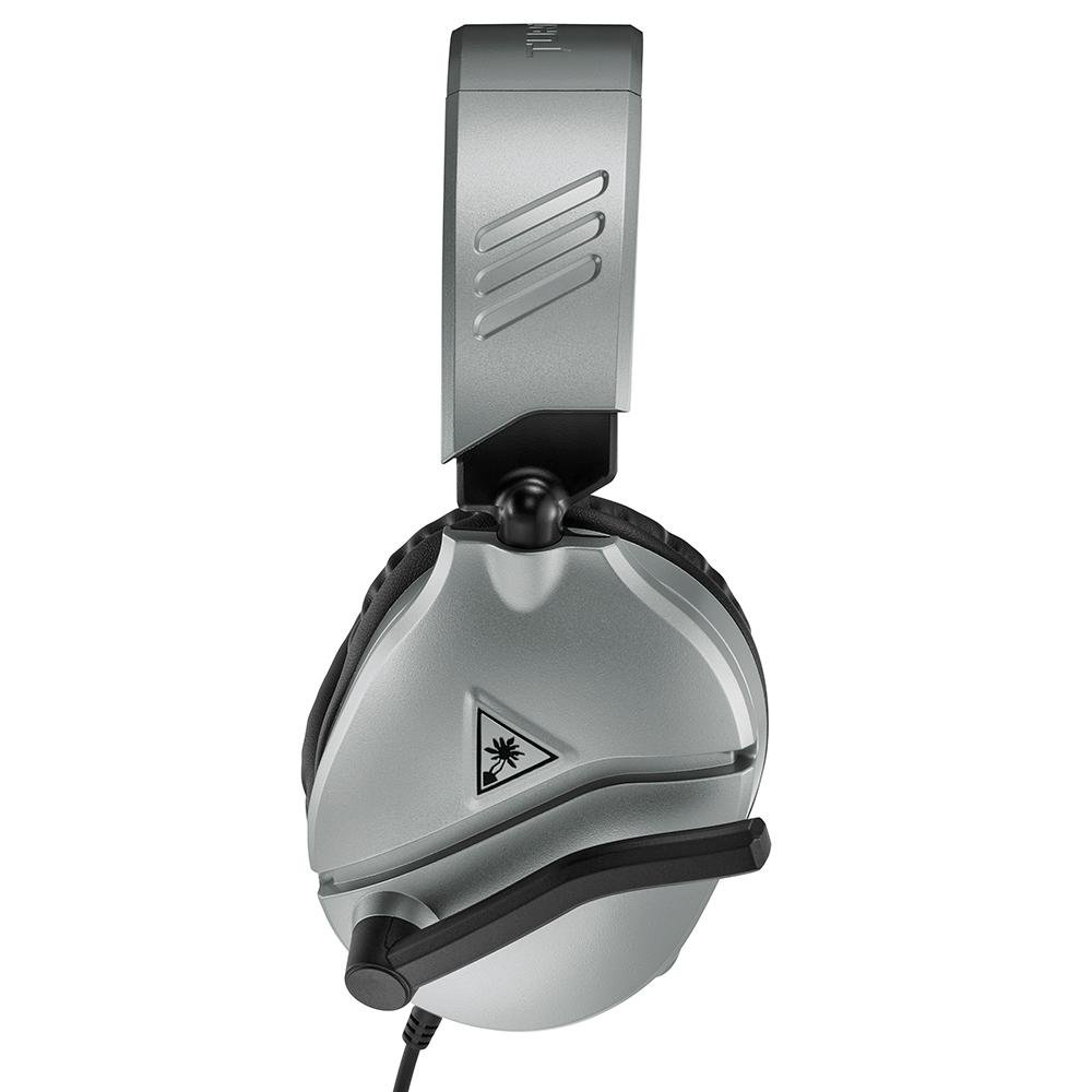 Headset Gamer Turtle Beach Recon 70P, Compatível com PS4 PS5 PC Xbox One Nintendo Switch e Mobile, Drivers 40mm, Prata - TB70PP0006