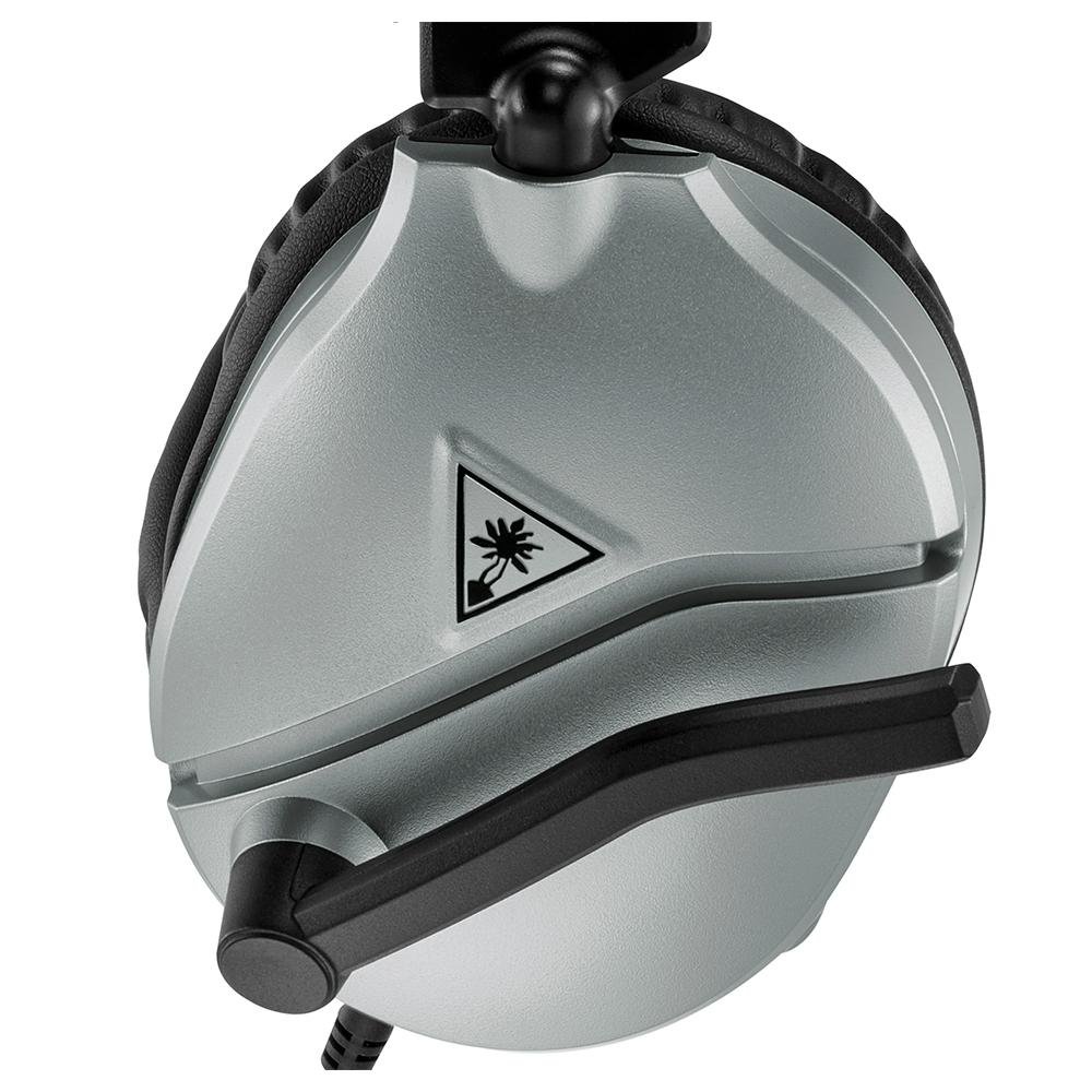 Headset Gamer Turtle Beach Recon 70P, Compatível com PS4 PS5 PC Xbox One Nintendo Switch e Mobile, Drivers 40mm, Prata - TB70PP0006