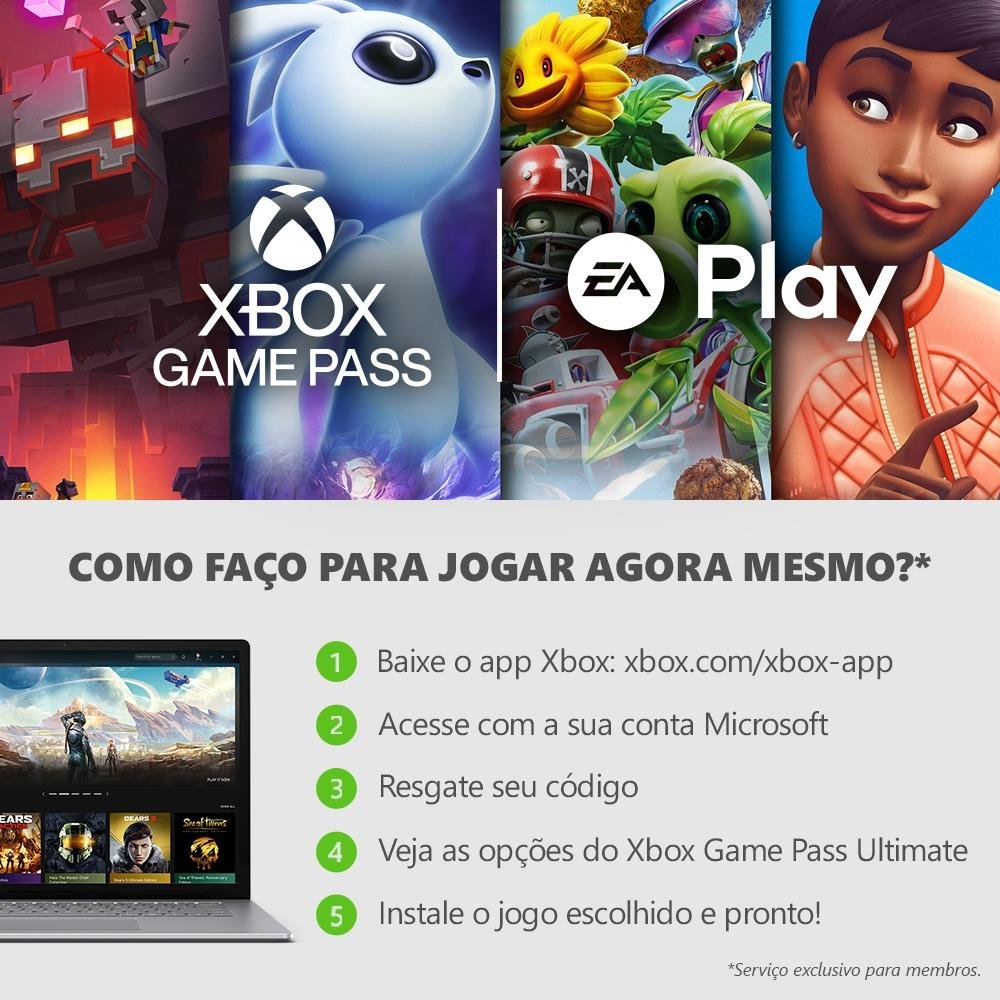 Gift Card Xbox Game Pass Ultimate 3 Mês - Código Digital