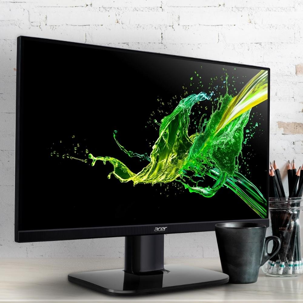 Imagem 5 de 5 do produto Monitor Gamer Acer 23.8" Full HD, 75Hz, 1ms, HDMI e VGA, FreeSync, VESA, Preto - KA242Y A