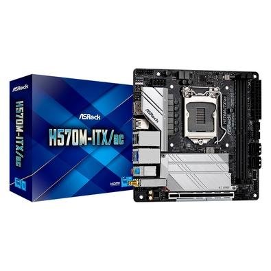 Placa Mãe ASRock H570M-ITX/ac, Intel LGA1200, Mini-ITX, DDR4, WiFi