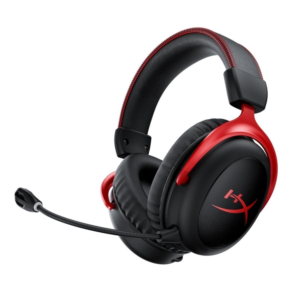 Headset Gamer HyperX Cloud II Sem Fio Som Surround 7.1, Drivers 53mm, Preto e Vermelho - 4P5K4AA Headset Gamer HyperX Cloud II Sem Fio Som Surround 7.1, Drivers 53mm, Preto e Vermelho - 4P5K4AA
