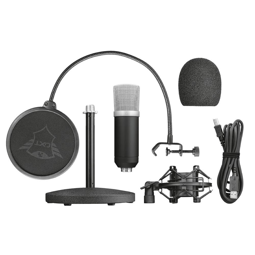 Microfone Streamer GXTrust GXT 252 Emita, USB, Anti-Vibração, Preto - 21753 - view 9