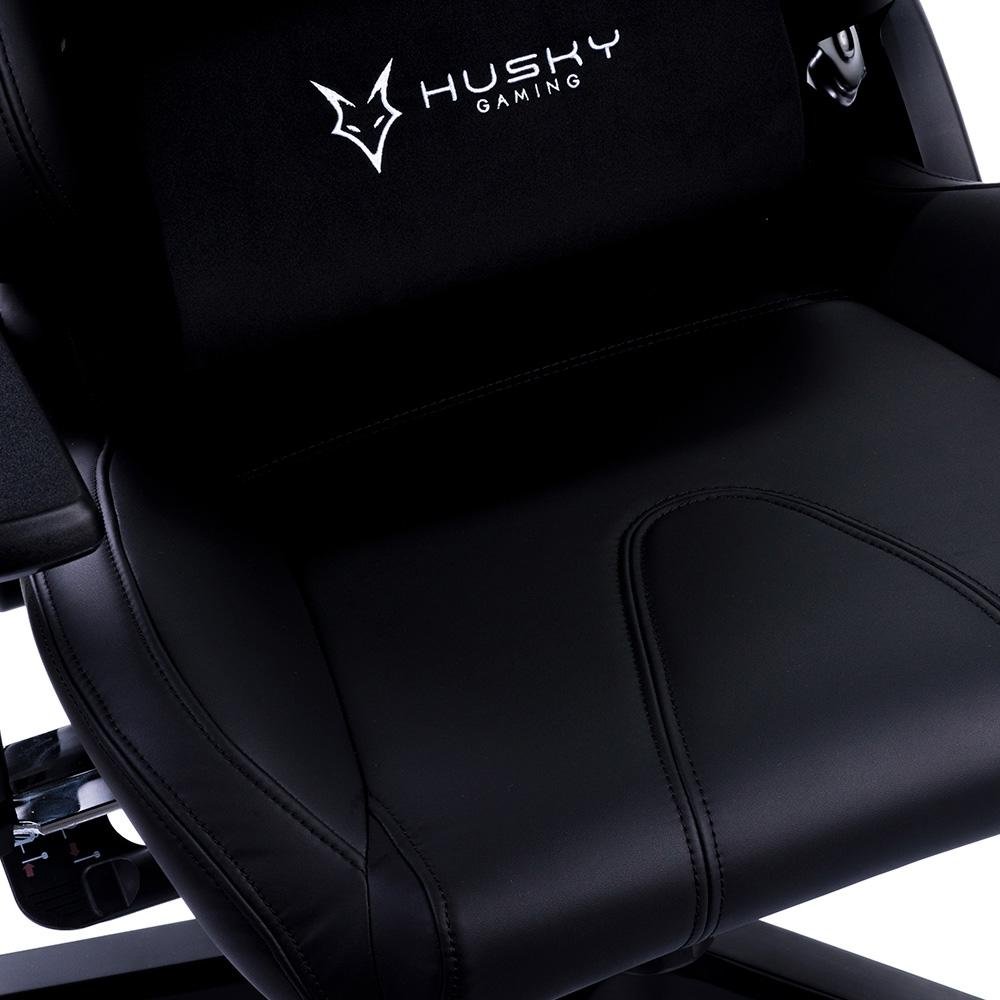 Imagem 8 de 14 do produto Cadeira Gamer Husky Gaming Hailstorm 900, Preto, Com Almofadas, Reclinável com Sistema Frog, Descanso de Braço 3D - HGMA063