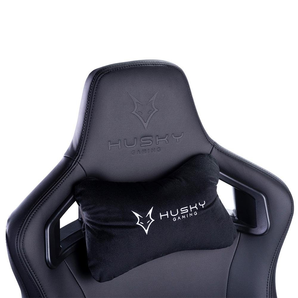 Imagem 10 de 14 do produto Cadeira Gamer Husky Gaming Hailstorm 900, Preto, Com Almofadas, Reclinável com Sistema Frog, Descanso de Braço 3D - HGMA063