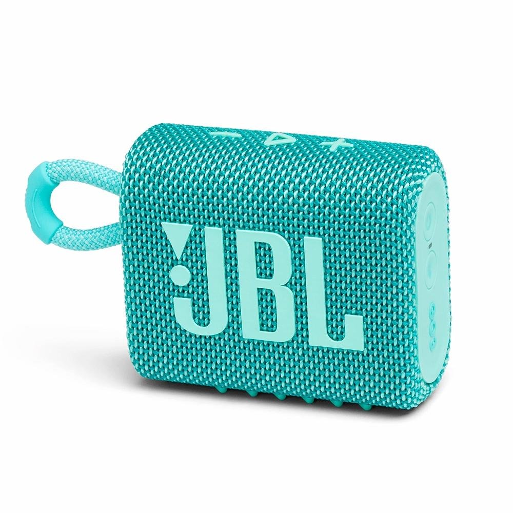 Caixa de Som JBL GO3, Bluetooth, 4,2W RMS, À Prova d'Agua e Poeira, TEAL - JBLGO3TEAL