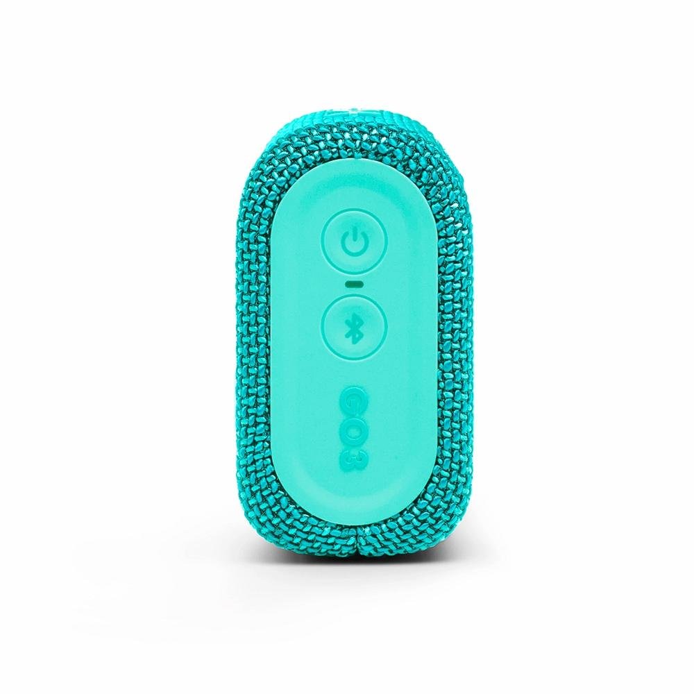 Caixa de Som JBL GO3, Bluetooth, 4,2W RMS, À Prova d'Agua e Poeira, TEAL - JBLGO3TEAL