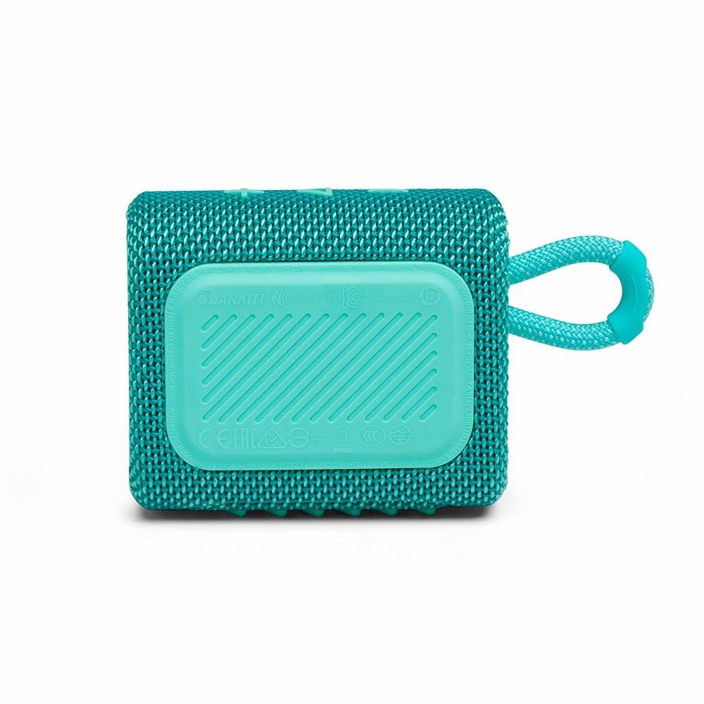 Caixa de Som JBL GO3, Bluetooth, 4,2W RMS, À Prova d'Agua e Poeira, TEAL - JBLGO3TEAL