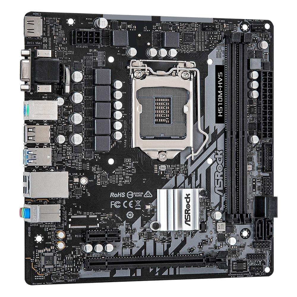 Placa Mãe 1200 10ª/11ª Geração DDR4, ASROCK H510M-HDV/M.2 - Imagem 3