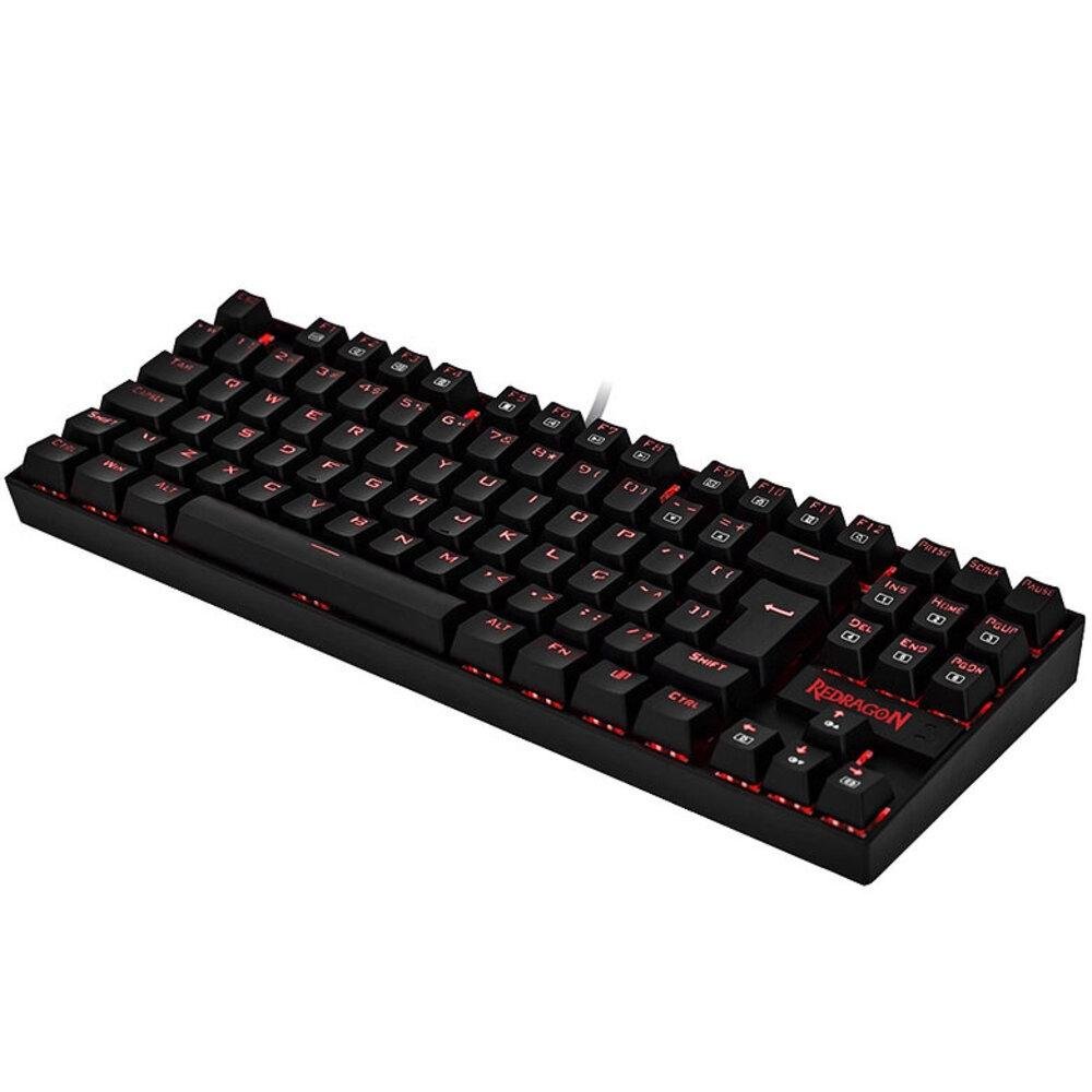 Imagem 2 de 4 do produto Teclado Mecânico Gamer Redragon Kumara, Anti-Ghosting, LED Vermelho, Switch Outemu Black, ABNT2, Preto - K552-2 (PT-BLACK)