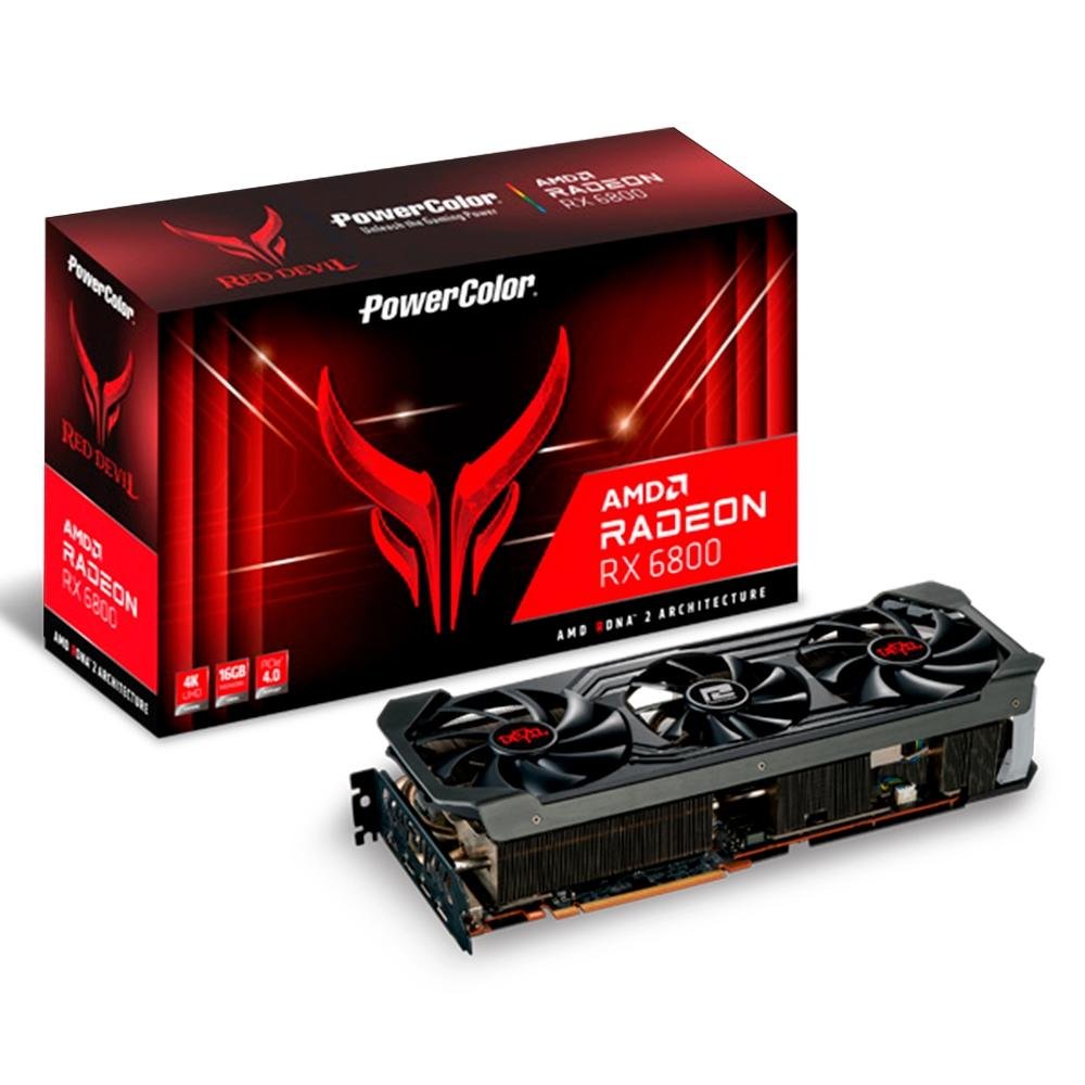 Placa de Video PowerColor Radeon Red Devil RX 6800XT, 16GB